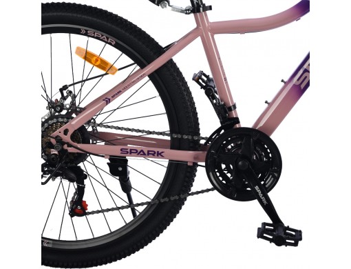 Велосипед SPARK FURY (колеса - 26", сталева рама - 15") фіолетовий з персиковим