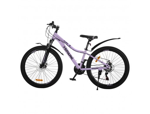 Велосипед SPARK FURY (колеса - 26", сталева рама - 13") бузковий