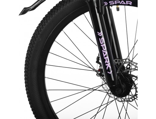 Велосипед SPARK FURY (колеса - 26", сталева рама - 13") бузковий