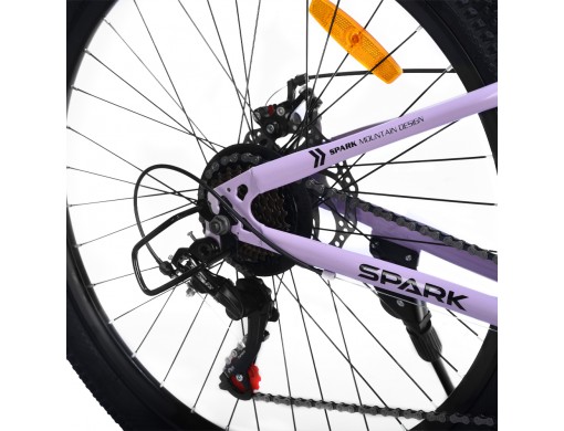 Велосипед SPARK FURY (колеса - 26", сталева рама - 13") бузковий