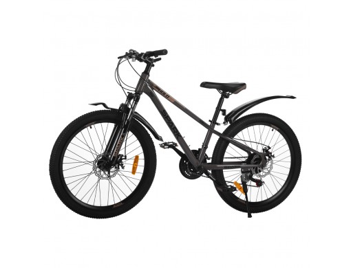 Велосипед SPARK HOLD (колеса - 24", сталева рама - 11") темно-графітовий