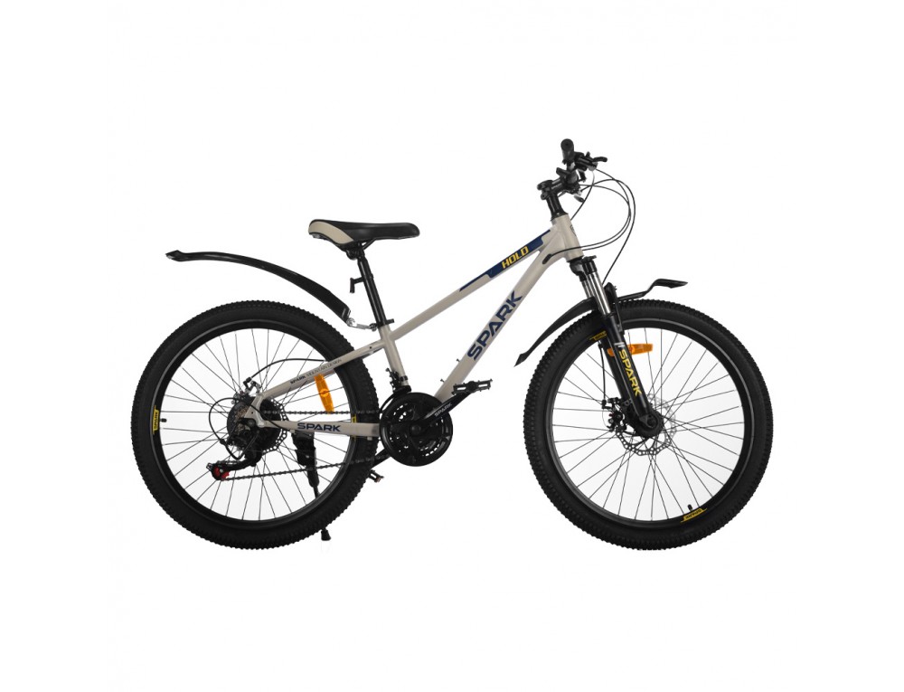 Велосипед SPARK HOLD (колеса - 24", сталева рама - 11") сірий