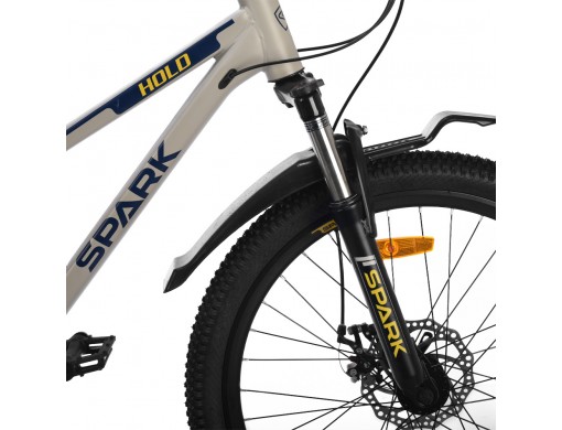 Велосипед SPARK HOLD (колеса - 24", сталева рама - 11") сірий