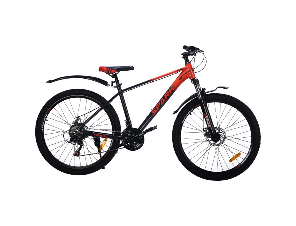 Велосипед SPARK LINE (колеса - 27,5", алюмінієва рама - 17") червоний з чорним