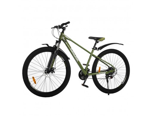 Велосипед SPARK NOVA (колеса - 29", сталева рама - 17") оливковий