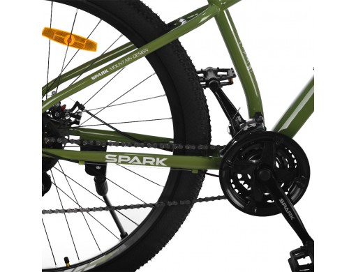 Велосипед SPARK NOVA (колеса - 29", сталева рама - 17") оливковий