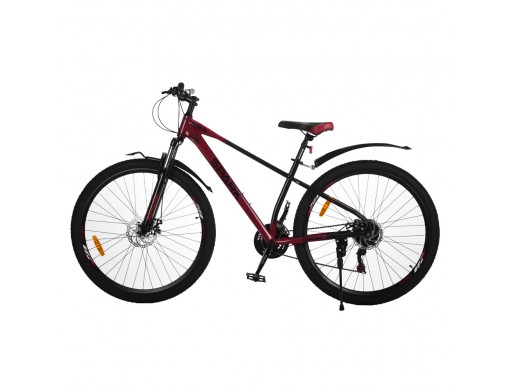 Велосипед SPARK NOVA (колеса - 29", сталева рама - 17") вишневий з чорним