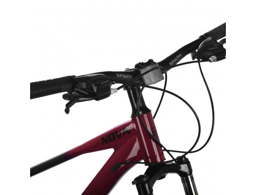Велосипед SPARK NOVA (колеса - 29", сталева рама - 17") вишневий з чорним