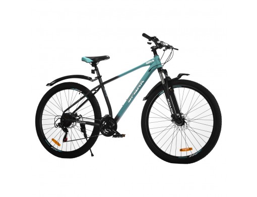 Велосипед SPARK NOVA (колеса - 29", сталева рама - 19") бірюзовий з чорним