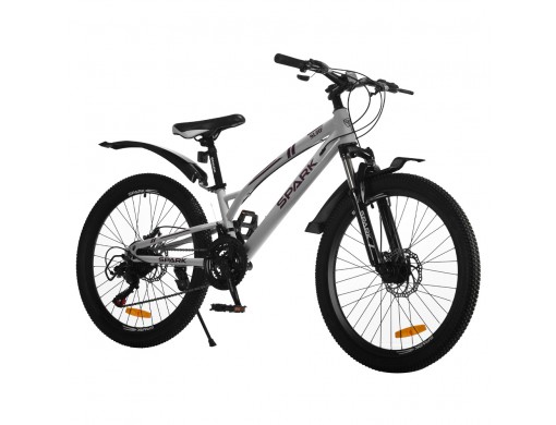 Велосипед SPARK SURF (колеса - 24", сталева рама - 11") сірий