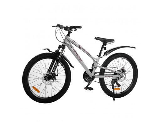 Велосипед SPARK SURF (колеса - 24", сталева рама - 11") сірий