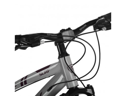 Велосипед SPARK SURF (колеса - 24", сталева рама - 11") сірий
