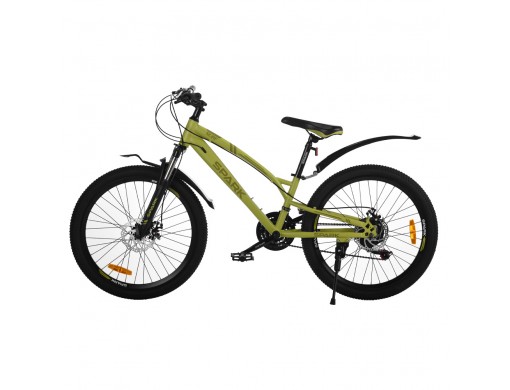Велосипед SPARK SURF (колеса - 24", сталева рама - 11") салатовий