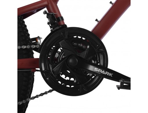 Велосипед SPARK SURF (колеса - 24", сталева рама - 12") бордовий