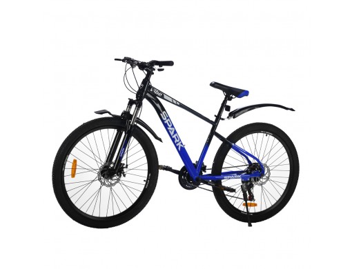 Велосипед SPARK VIBE (колеса - 27,5", сталева рама - 17") чорний з синім