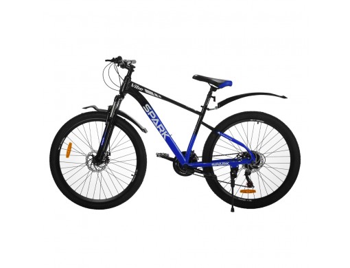 Велосипед SPARK VIBE (колеса - 27,5", сталева рама - 17") чорний з синім