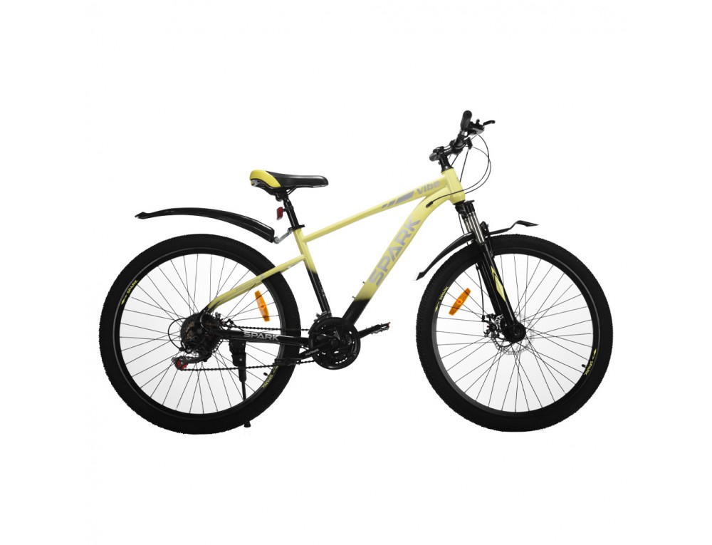 Велосипед SPARK VIBE (колеса - 27,5", сталева рама - 17") лаймовий з чорним