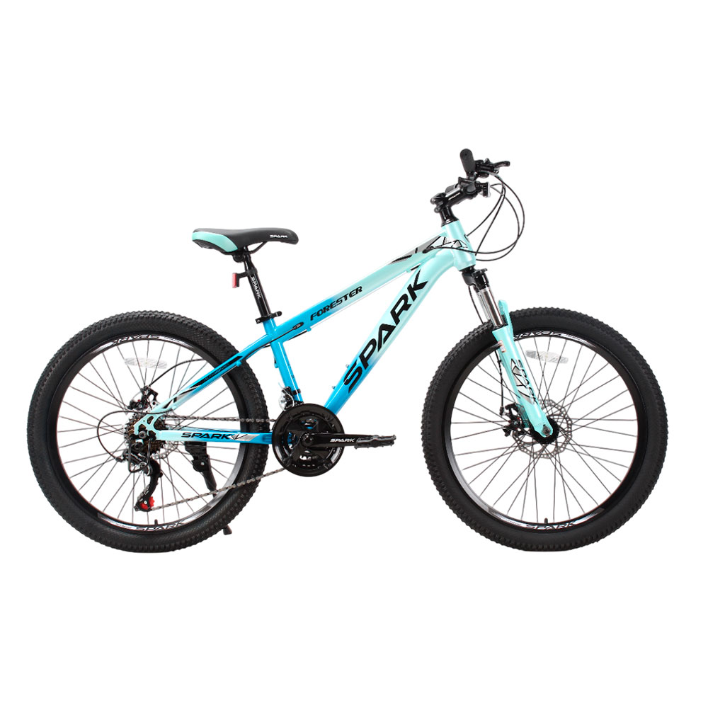 Купить Велосипед SPARK FORESTER JR. (колеса - 24", сталева рама - 13") блакитний з бірюзовим