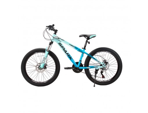 Велосипед SPARK FORESTER JR. (колеса - 24", сталева рама - 13") блакитний з бірюзовим
