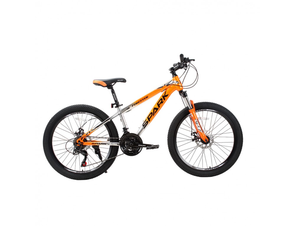 Велосипед SPARK FORESTER JR. (колеса - 24", сталева рама - 13") оранжевий з сірим