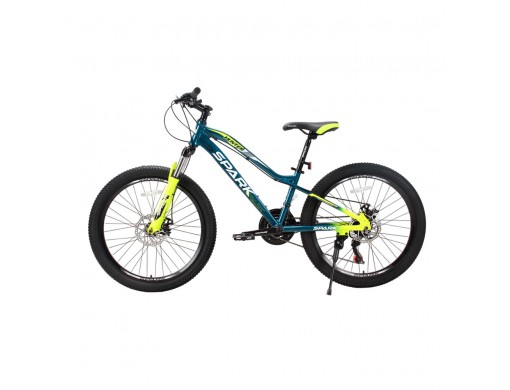 Велосипед SPARK HUNTER JR. (колеса - 24", алюмінієва рама - 12") темно-синій з жовтим