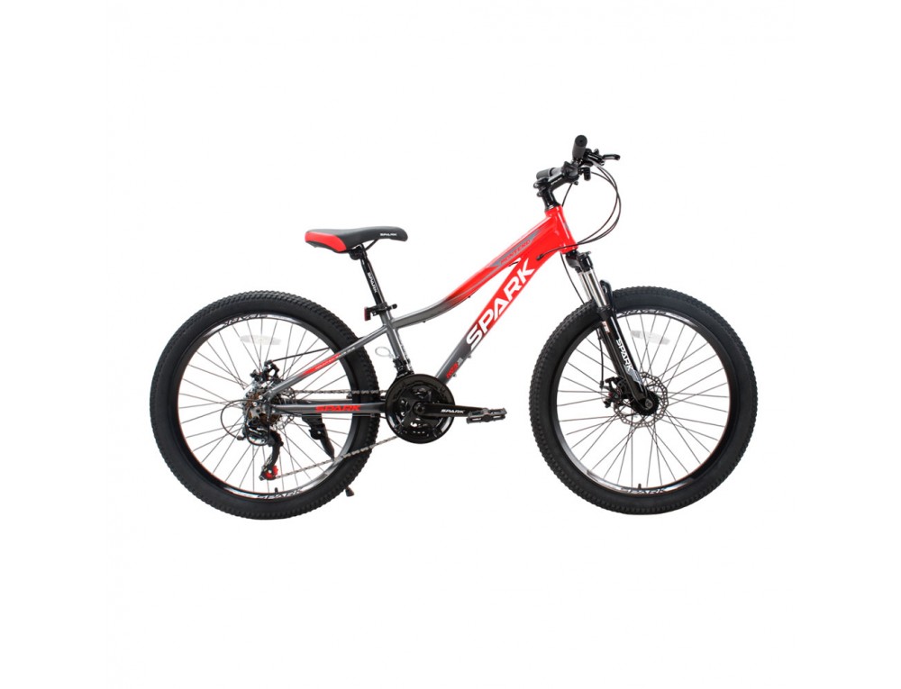 Велосипед SPARK MONTERO JR. (колеса - 24", алюмінієва рама - 11") сірий з червоним