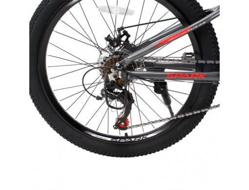 Велосипед SPARK MONTERO JR. (колеса - 24", алюмінієва рама - 11") сірий з червоним