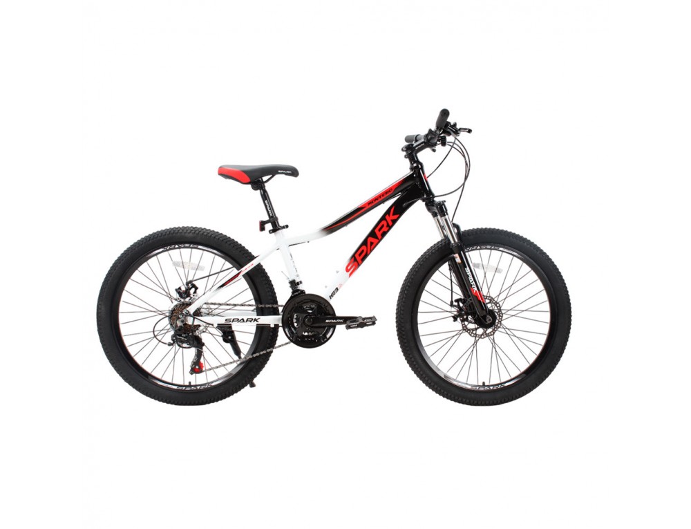 Велосипед SPARK MONTERO JR. (колеса - 24", алюмінієва рама - 13") білий з чорним