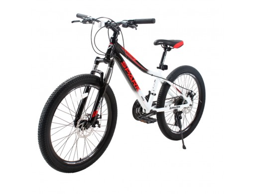 Велосипед SPARK MONTERO JR. (колеса - 24", алюмінієва рама - 13") білий з чорним
