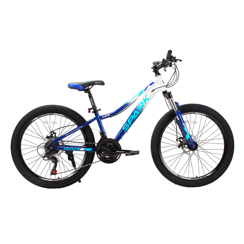 Купить Велосипед SPARK WAVE JR. (колеса - 24", сталева рама - 12") темно-синій із сірим