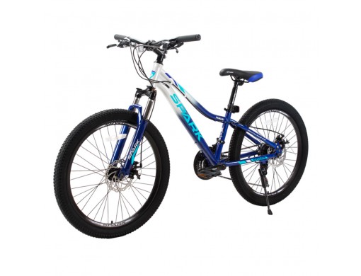 Велосипед SPARK WAVE JR. (колеса - 24", сталева рама - 12") темно-синій із сірим