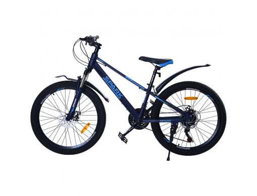 Велосипед SPARK AERO (колеса - 24", алюминиевая рама - 12") тёмно-синий