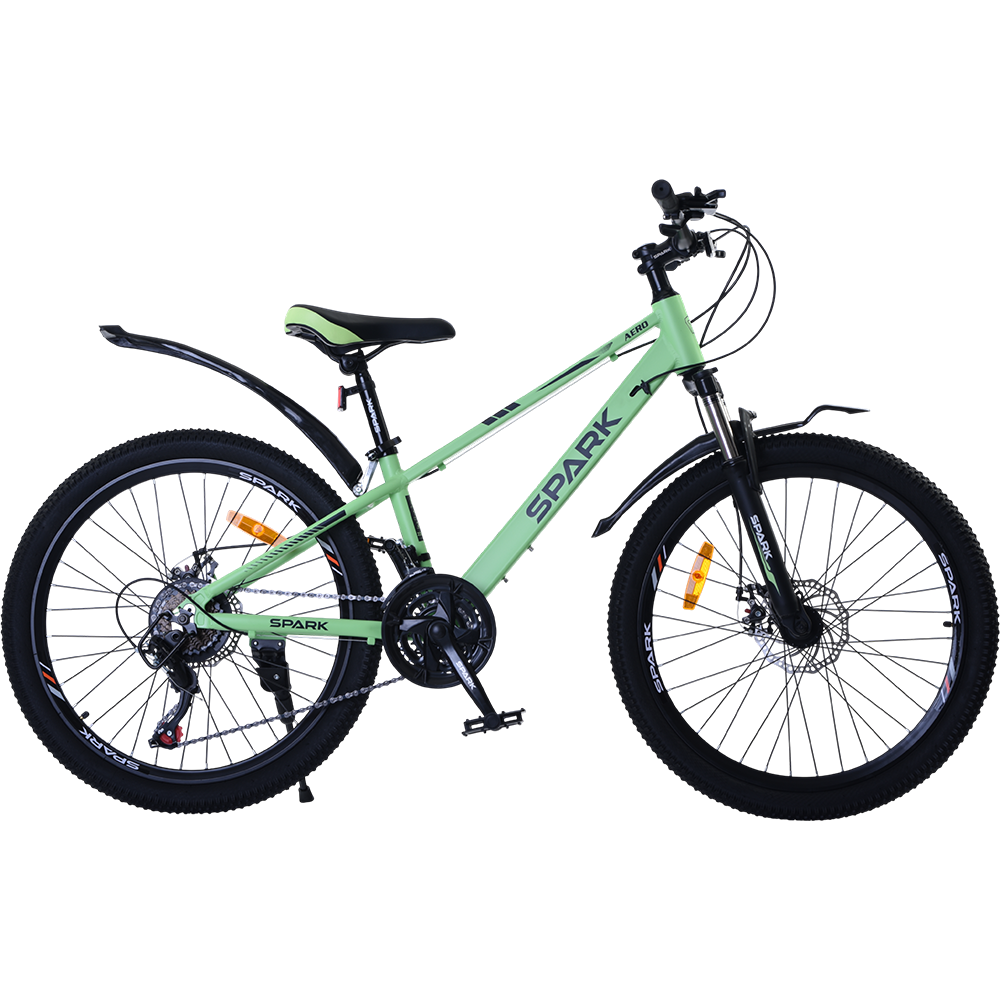 Купить Велосипед SPARK AERO (колеса - 24", алюминиевая рама - 12") салатовый