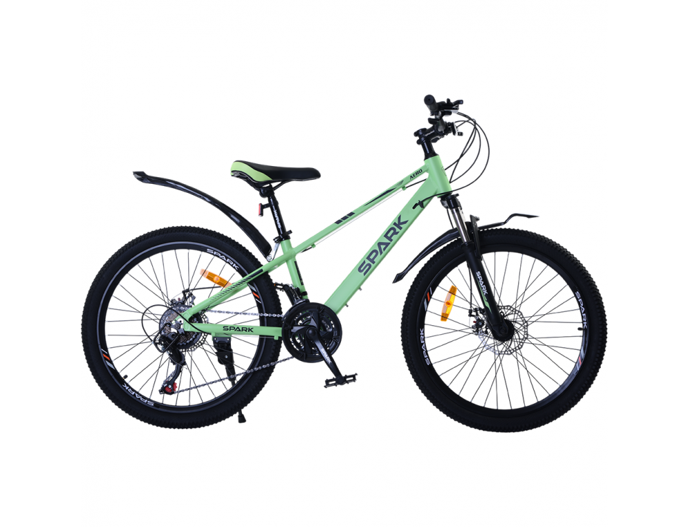 Велосипед SPARK AERO (колеса - 24", алюминиевая рама - 12") салатовый