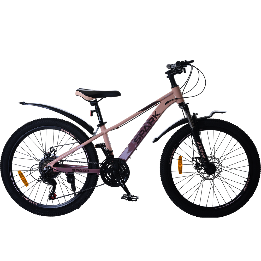 Купить Велосипед SPARK AIRCORE (колеса - 24", алюминиевая рама - 12") персиковый с розовым