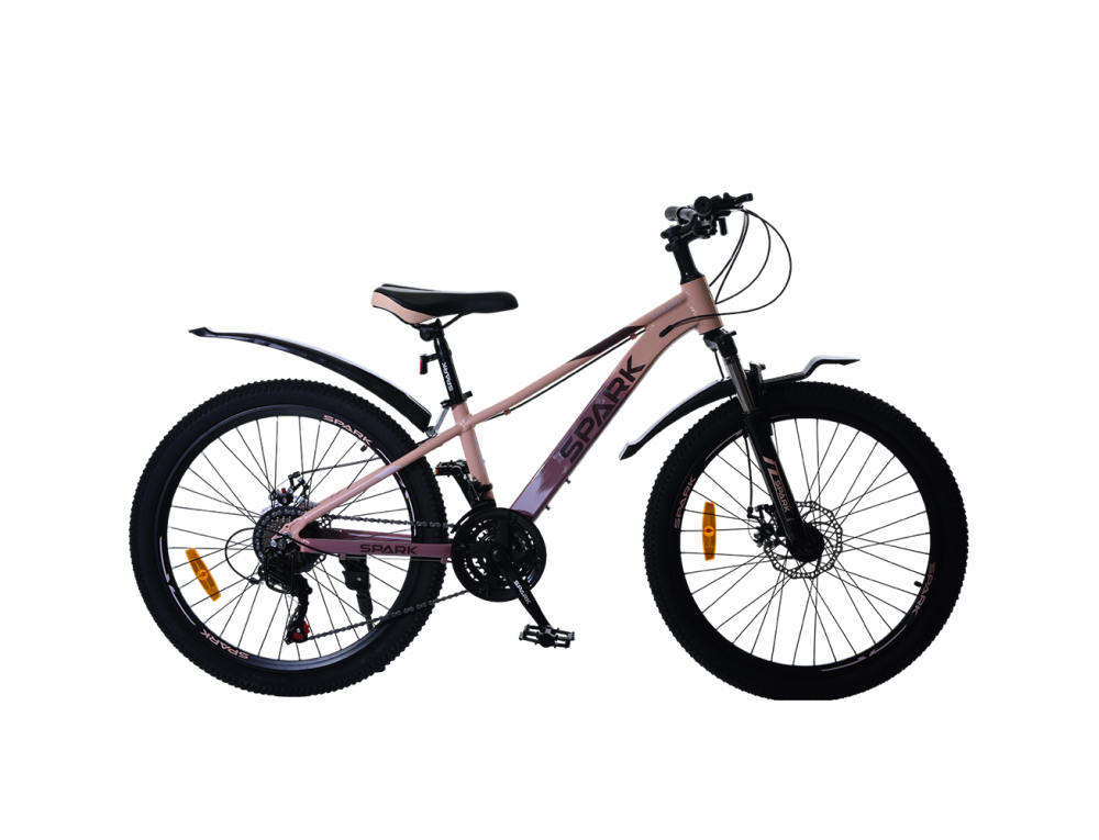 Велосипед SPARK AIRCORE (колеса - 24", алюминиевая рама - 12") персиковый с розовым