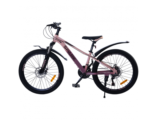 Велосипед SPARK AIRCORE (колеса - 24", алюминиевая рама - 12") персиковый с розовым