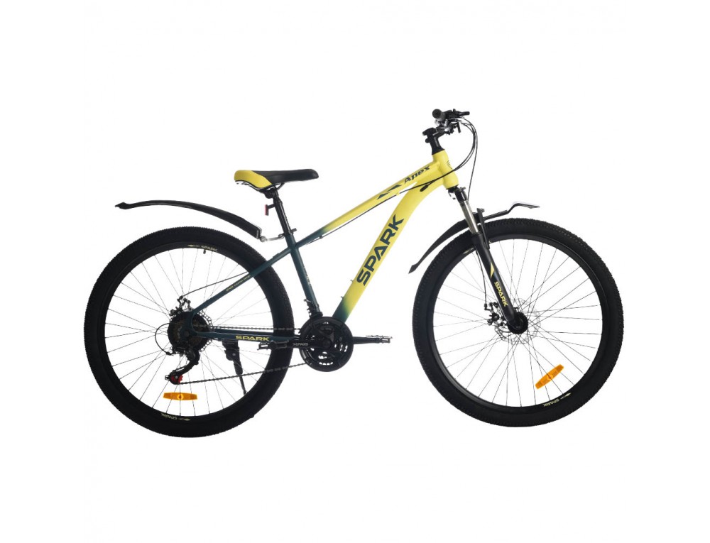 Велосипед SPARK APEX (колеса – 27,5", сталева рама – 15") жовтий із зеленим