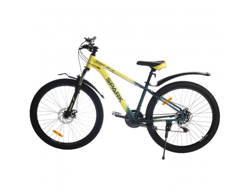 Велосипед SPARK APEX (колеса – 27,5", сталева рама – 15") жовтий із зеленим