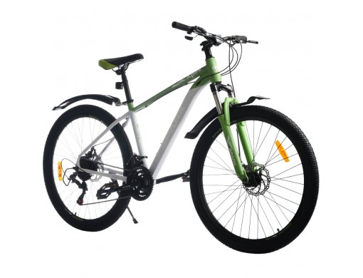 Велосипед SPARK APEX (колеса – 27,5", сталева рама – 17") зелений із світло-сірим