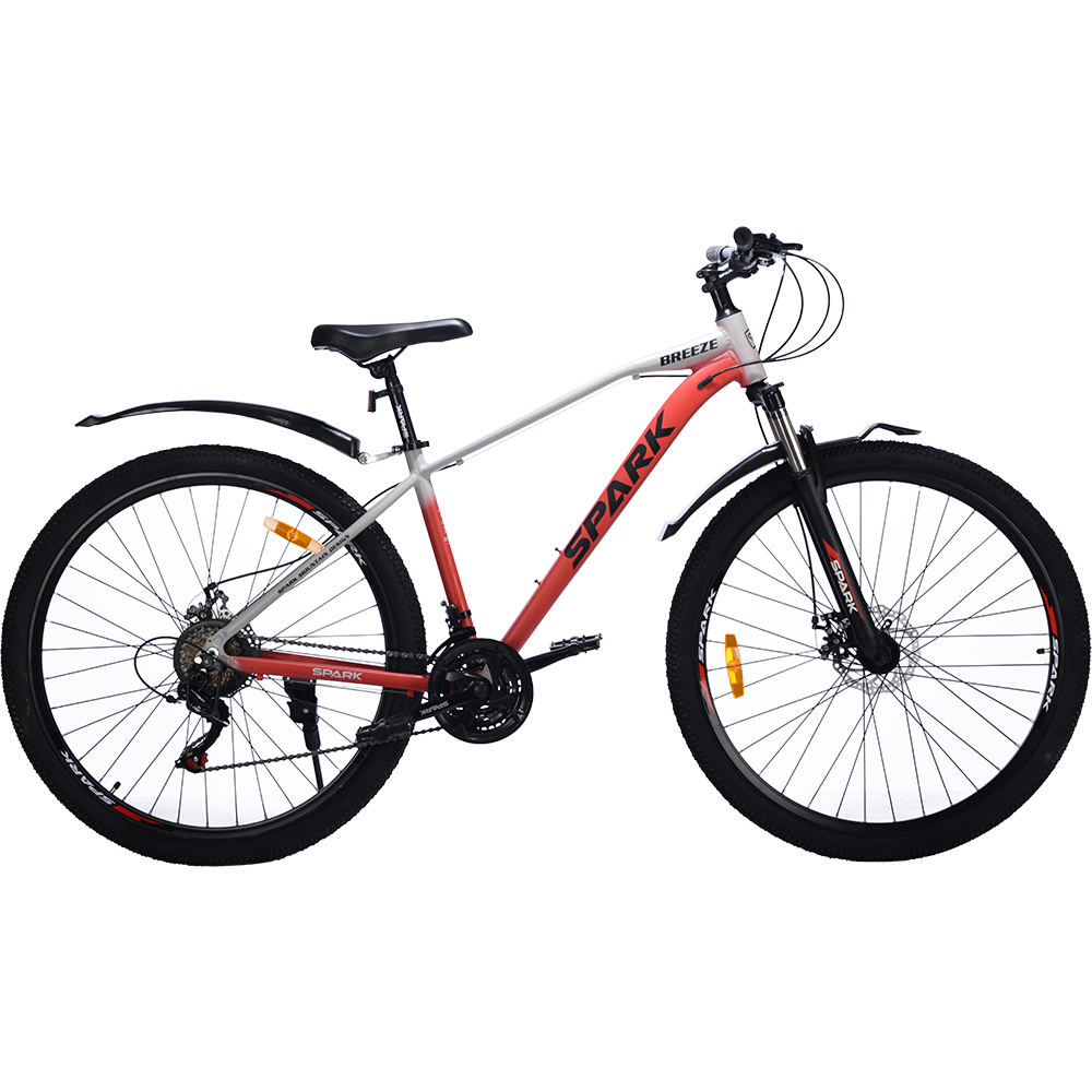 Купить Велосипед SPARK BREEZE (колеса - 29", алюминиевая рама - 17") серый с красным