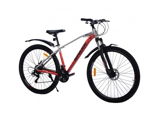 Велосипед SPARK BREEZE (колеса - 29", алюминиевая рама - 17") серый с красным