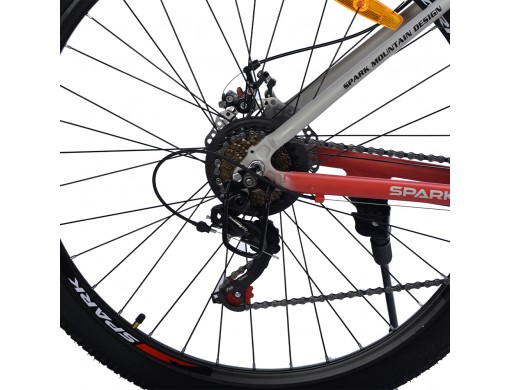 Велосипед SPARK BREEZE (колеса - 29", алюминиевая рама - 17") серый с красным