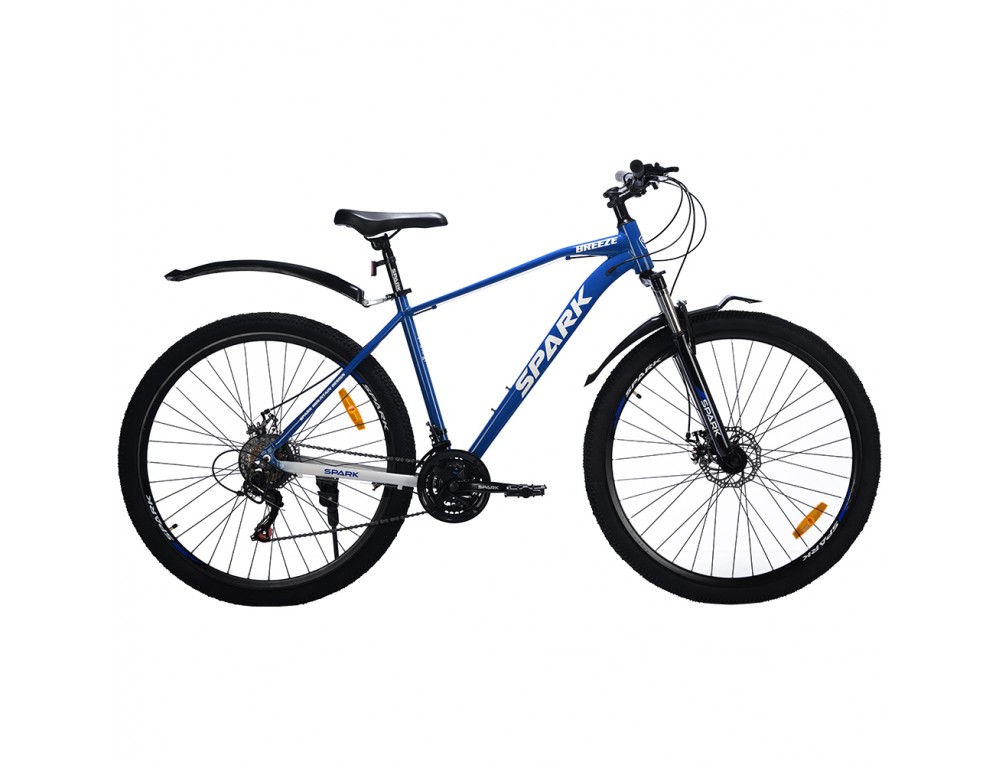 Велосипед SPARK BREEZE (колеса - 29", алюминиевая рама - 19") синий с серым