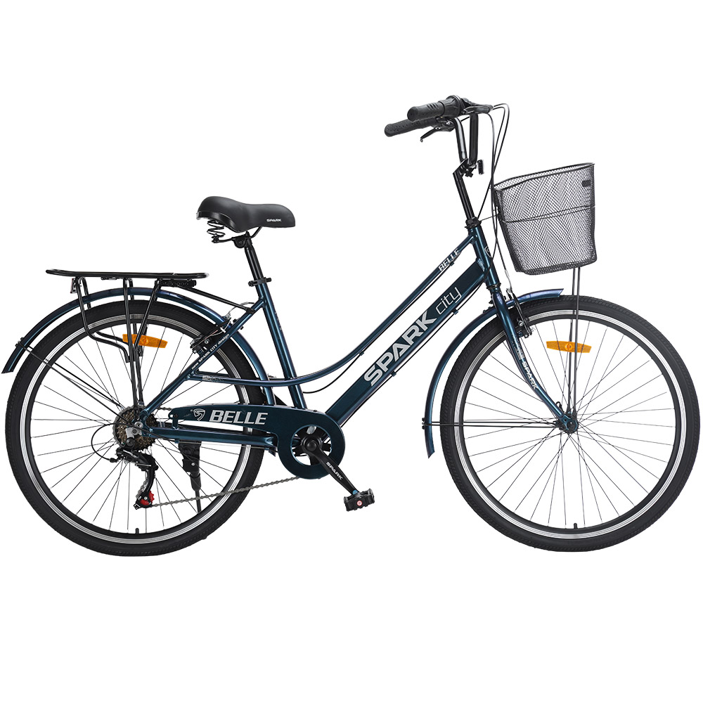 Купить Велосипед SPARK CITY BELLE (колеса - 26", алюминиевая рама - 17") темно-синий