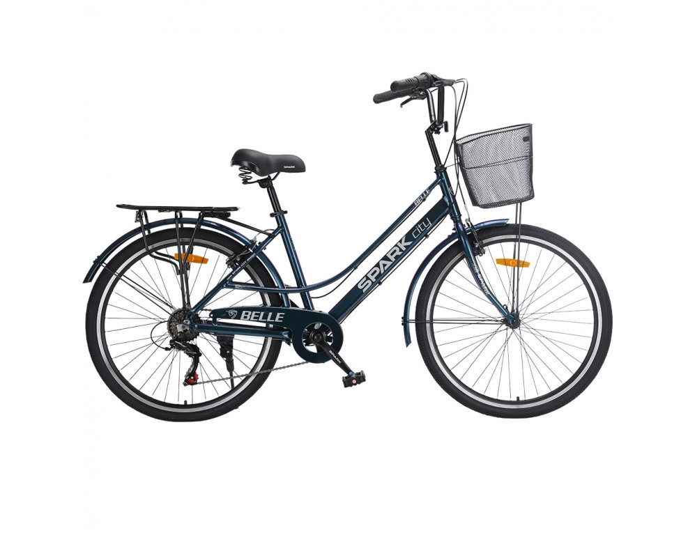Велосипед SPARK CITY BELLE (колеса - 26", алюминиевая рама - 17") темно-синий