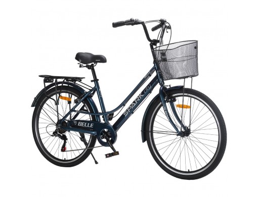 Велосипед SPARK CITY BELLE (колеса - 26", алюминиевая рама - 17") темно-синий