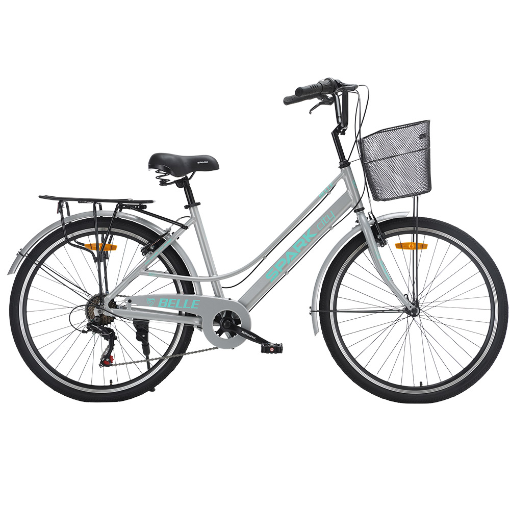 Купить Велосипед SPARK CITY BELLE (колеса - 26", алюминиевая рама - 17") серый