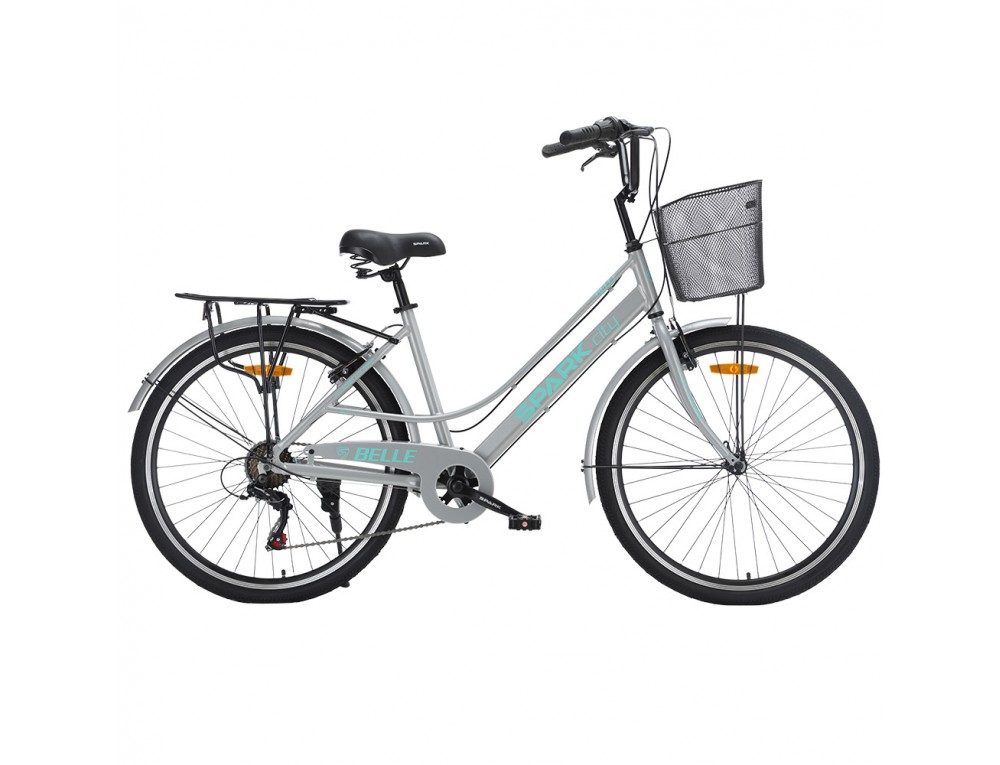 Велосипед SPARK CITY BELLE (колеса - 26", алюминиевая рама - 17") серый