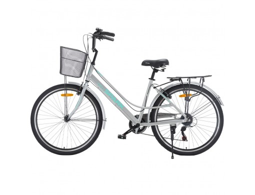 Велосипед SPARK CITY BELLE (колеса - 26", алюминиевая рама - 17") серый